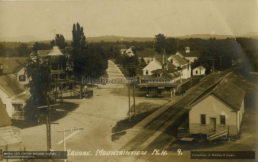 Postcard: The Square, Mountainview, New Hampshire